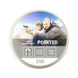 Пули Borner Pointed 5,5 мм, 1,04 грамм, 250 штук